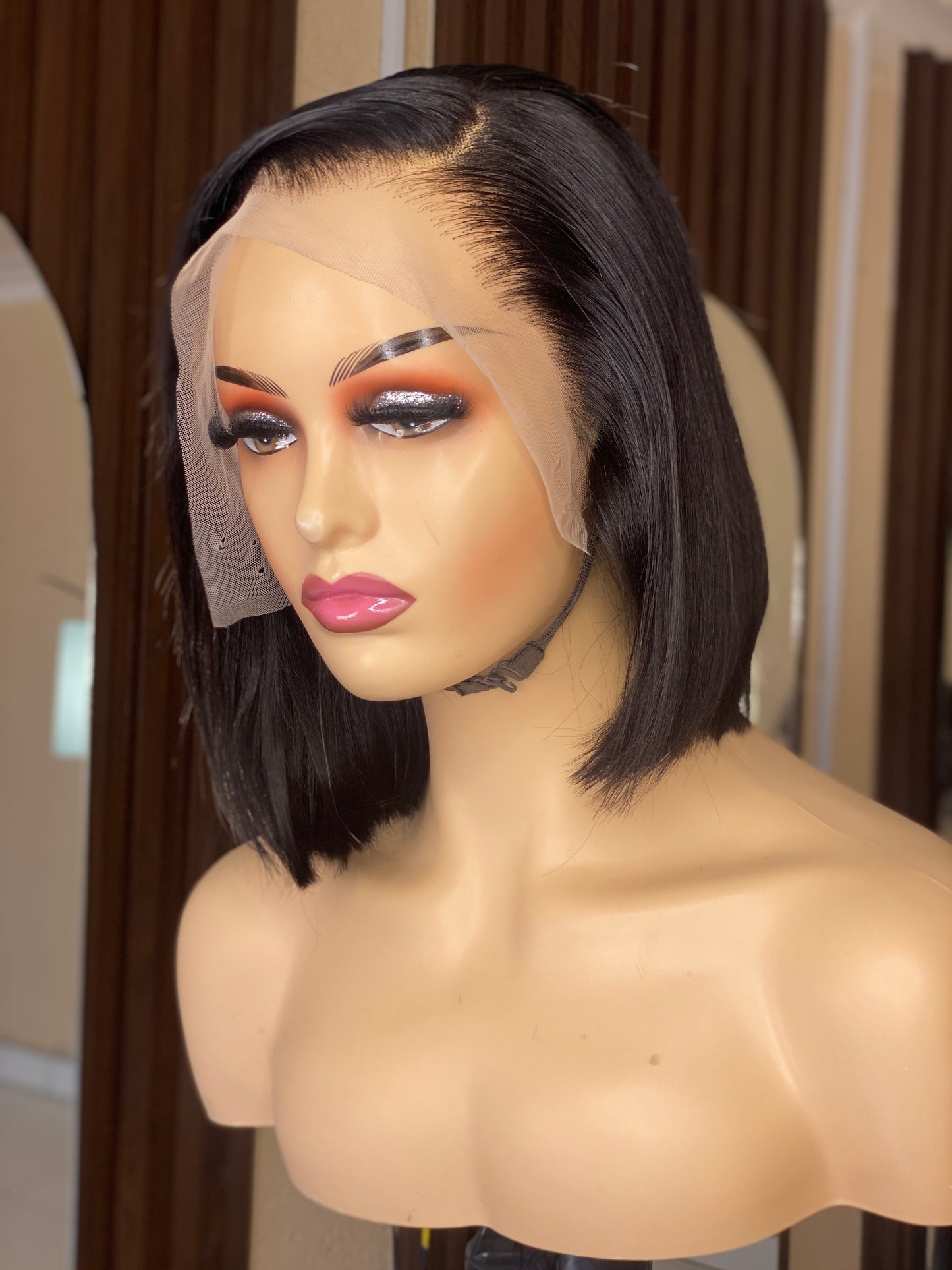 Full frontal straight bob (factory made)